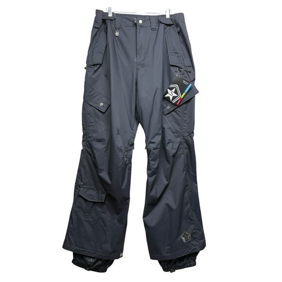 Sessions Achilles Snowboard Pants Supreme Recco Waterproof Black Men Size XL NWT - Picture 1 of 16